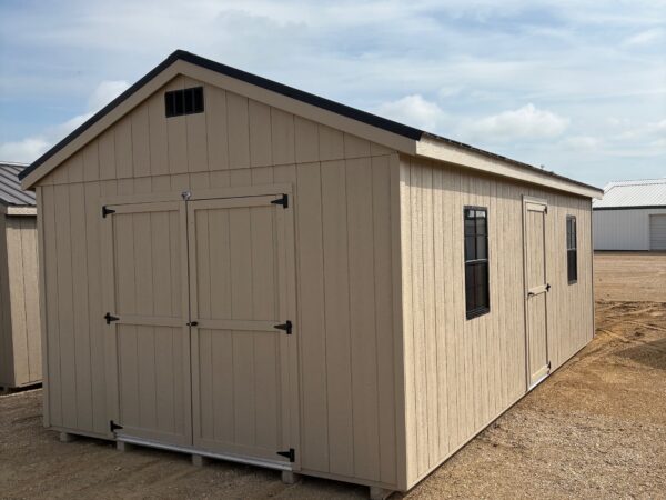 12'x24' Economy Ranch Gable Wood Shed