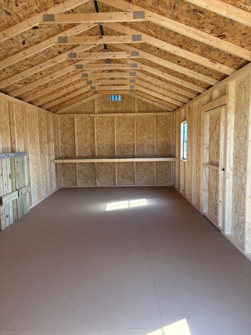 12'x24' Economy Ranch Gable Wood Shed