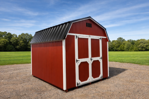 10'x12' High Barn Wood Panel Shed