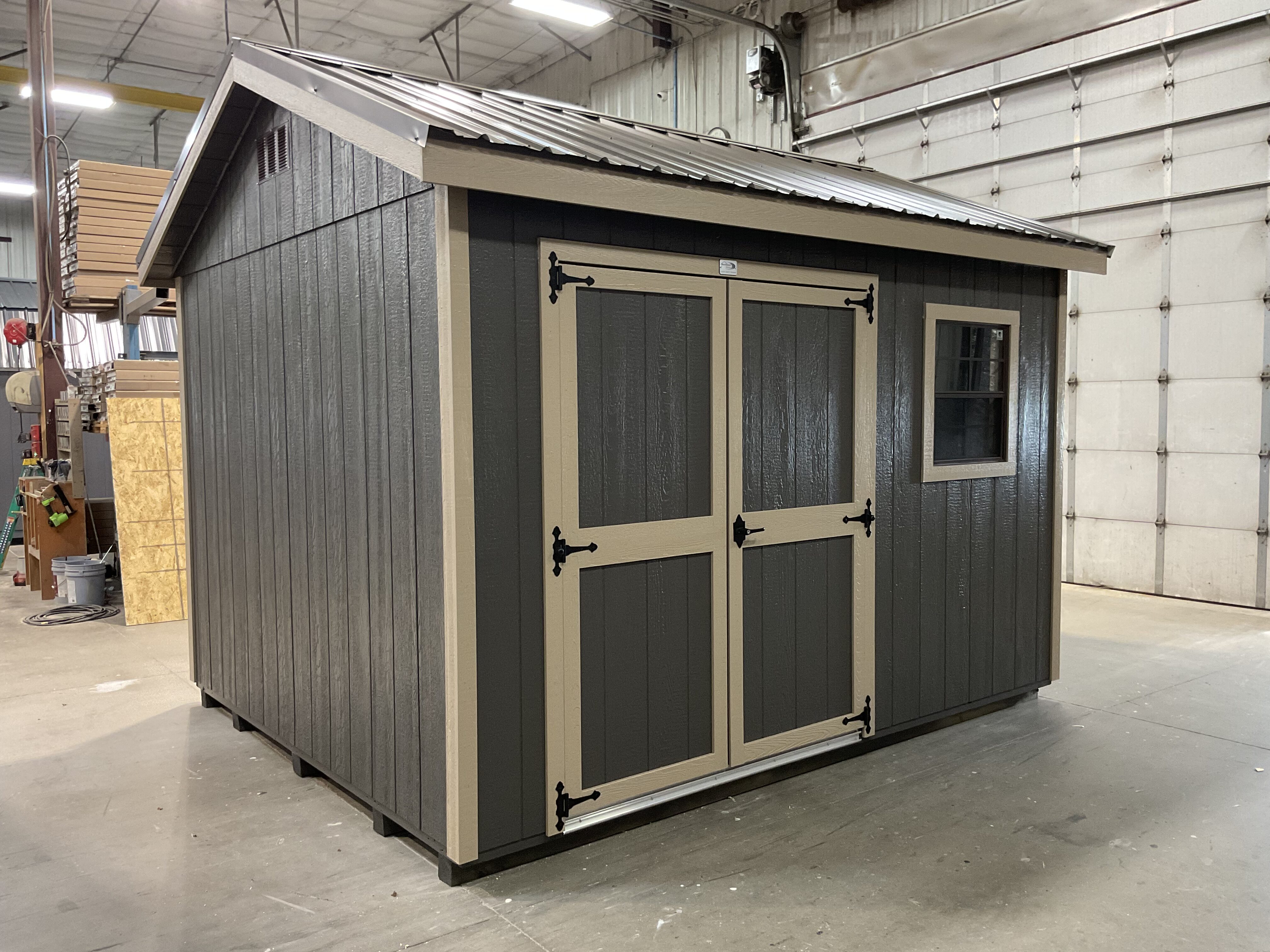 10'x12' Ranch Gable Wood Panel Shed- INFO SHED For Sale| #66308