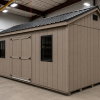 10'x20' Economy Ranch Gable Wood Shed