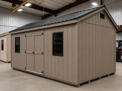 10'x20' Economy Ranch Gable Wood Shed