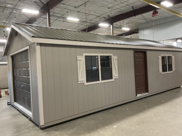 14'x32' Ranch Gable Wood Panel Garage