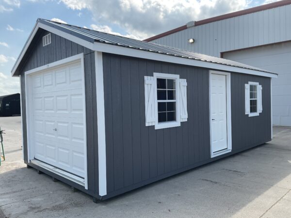 12'x24' Ranch Gable Wood Panel Garage