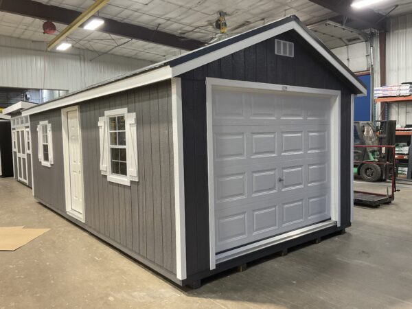 12'x24' Ranch Gable Wood Panel Garage