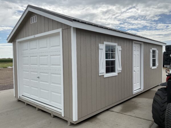 12'x24' Ranch Gable Wood Panel Garage