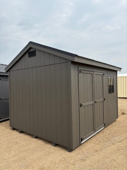 10'x12' Economy Ranch Gable Wood Shed