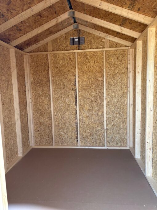 8'x10' Economy Ranch Gable Wood Shed