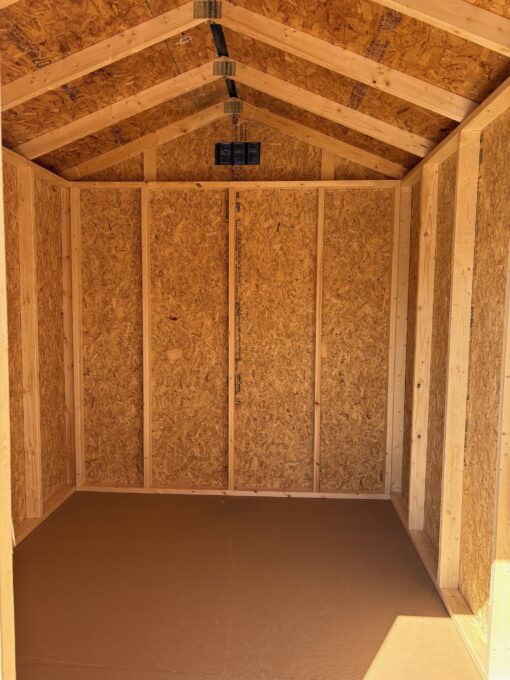 8'x10' Economy Ranch Gable Wood Shed