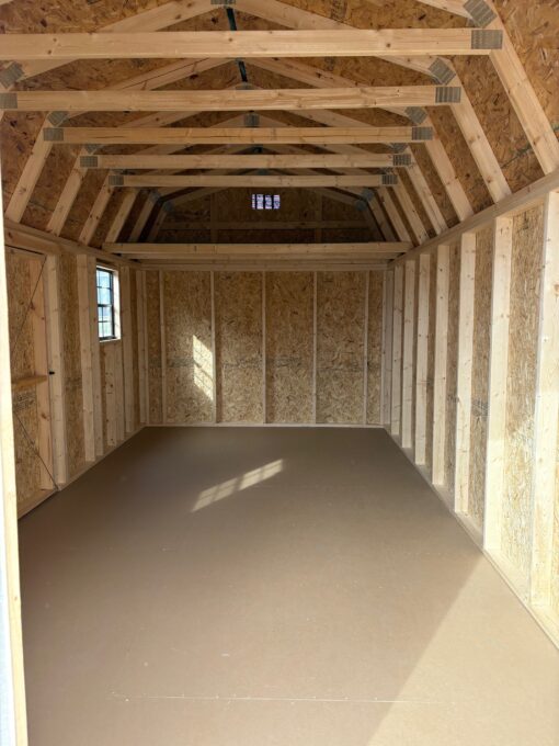 10'x20' Economy High Barn Wood Shed
