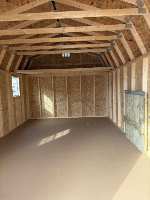 12'x20' Economy High Barn Wood Shed