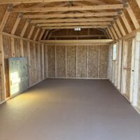 12'x24' Economy High Barn Wood Shed