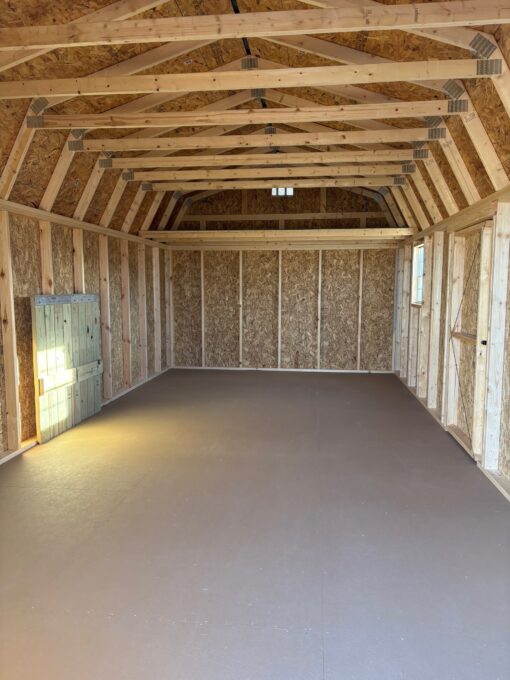 12'x24' Economy High Barn Wood Shed