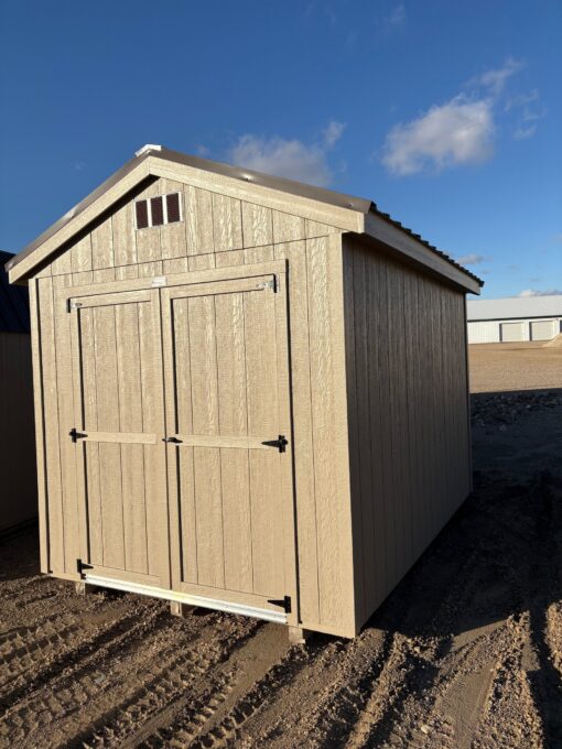 8'x12' Economy Ranch Gable Wood Shed