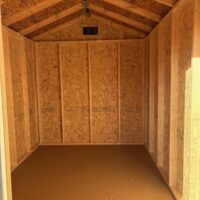 8'x12' Economy Ranch Gable Wood Shed