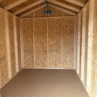 8'x12' Economy Ranch Gable Wood Shed