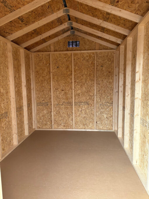 8'x12' Economy Ranch Gable Wood Shed