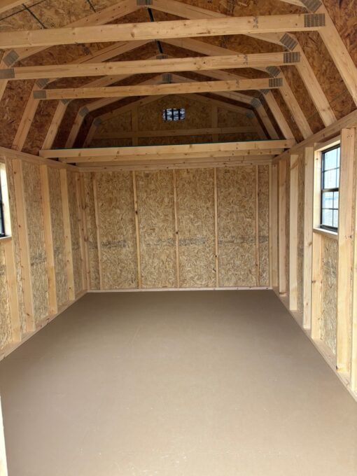 10'x16' Economy High Barn Wood Shed