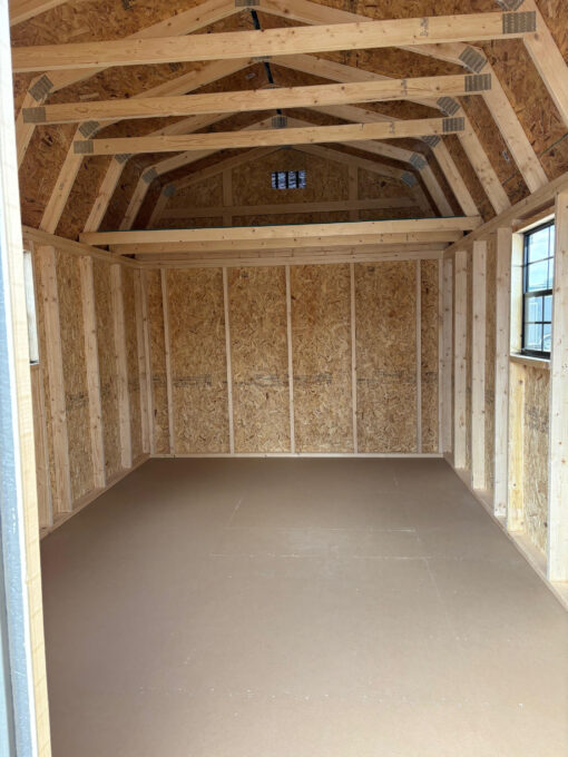 10'x16' Economy High Barn Wood Shed