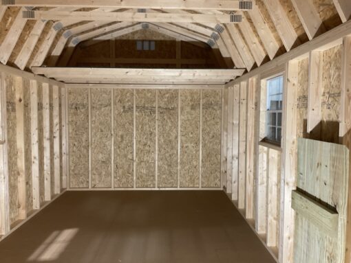 10'x16' High Barn Wood Panel Shed