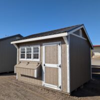 10'x12' Quaker Gable Wood Panel Chicken Coop