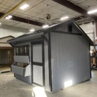 10'x12' Quaker Gable Wood Panel Chicken Coop