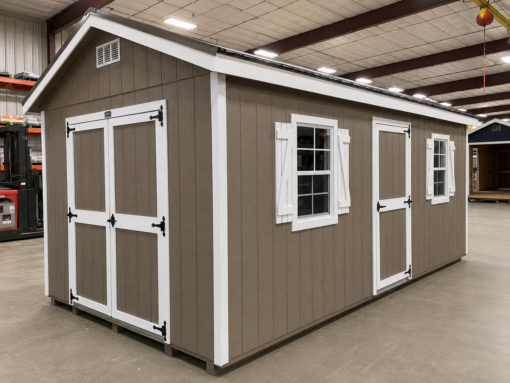 10'x20' Ranch Gable Wood Panel Shed