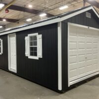 12'x24' Ranch Gable Wood Panel Garage