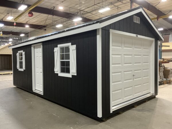 12'x24' Ranch Gable Wood Panel Garage