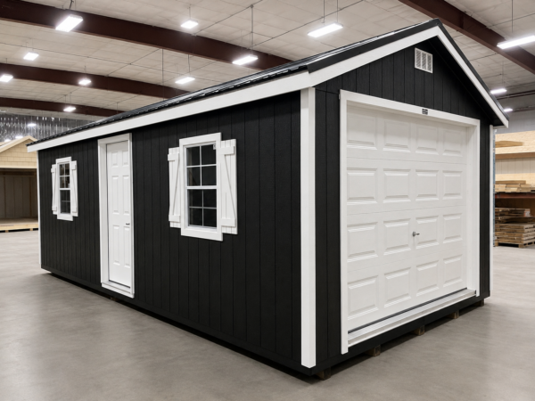 69585 12'x24' Ranch Gable Wood Panel Garage