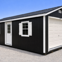 12'x24' Ranch Gable Wood Panel Garage