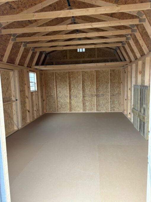 12'x20' Economy High Barn Wood Shed