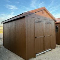 10'x12' Economy Ranch Gable Wood Shed