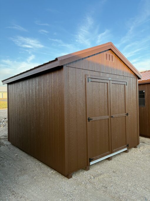 10'x12' Economy Ranch Gable Wood Shed