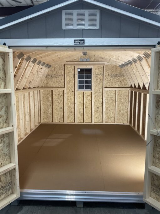 10'x12' Low Barn Wood Panel Shed