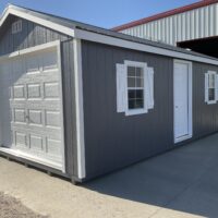 12'x24' Ranch Gable Wood Panel Garage