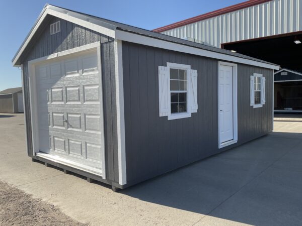 12'x24' Ranch Gable Wood Panel Garage