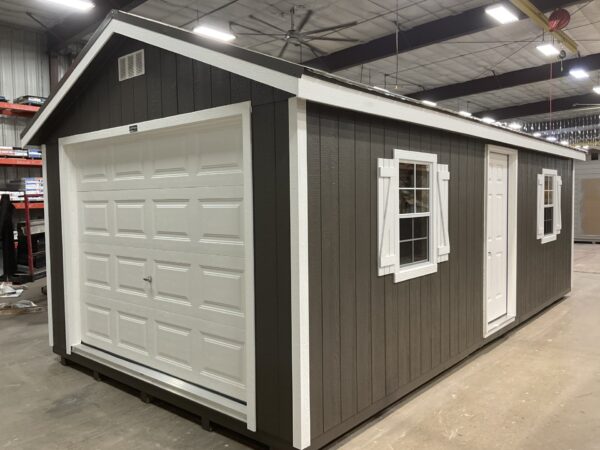 12'x24' Ranch Gable Wood Panel Garage
