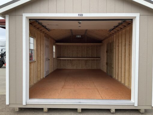 12'x24' Ranch Gable Wood Panel Garage