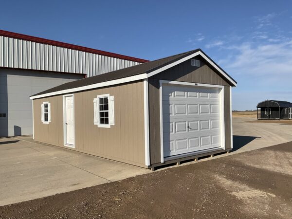 14'x32' Ranch Gable Wood Panel Garage