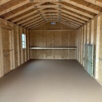 12'x24' Economy Ranch Gable Wood Shed