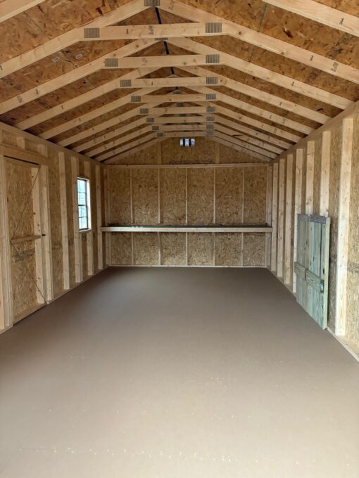 12'x24' Economy Ranch Gable Wood Shed