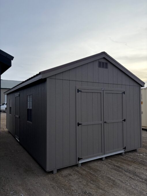12'x24' Economy Ranch Gable Wood Shed