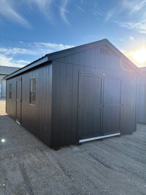 12'x24' Economy Ranch Gable Wood Shed