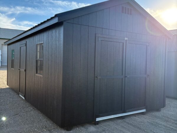 12'x24' Economy Ranch Gable Wood Shed