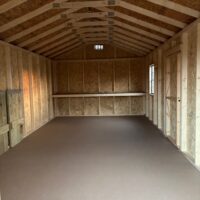 12'x24' Economy Ranch Gable Wood Shed