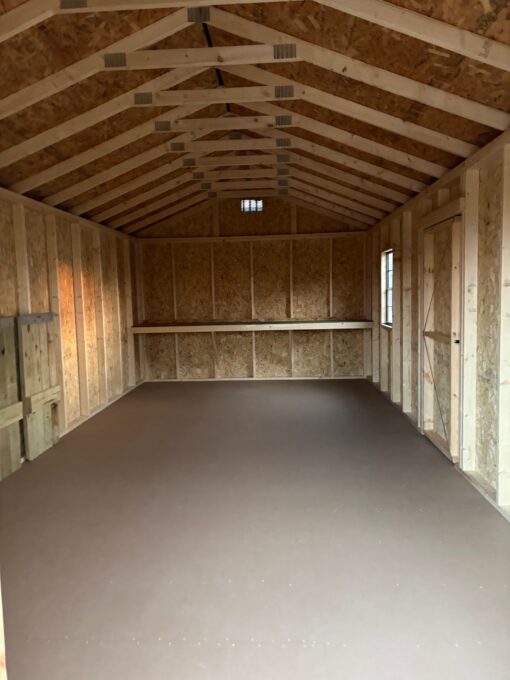 12'x24' Economy Ranch Gable Wood Shed