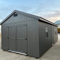 12'x24' Economy Ranch Gable Wood Shed