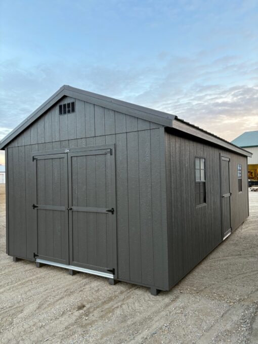 12'x24' Economy Ranch Gable Wood Shed