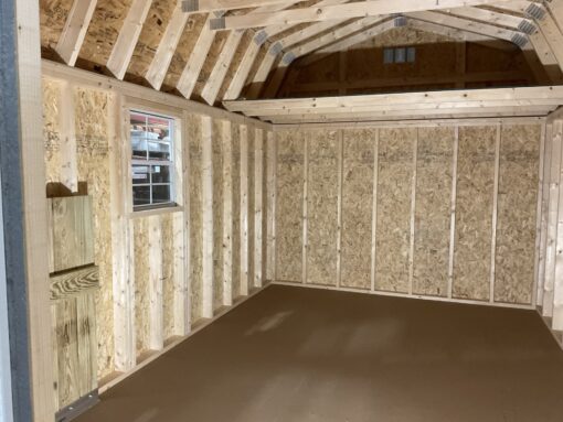 10'x16' High Barn Wood Panel Shed